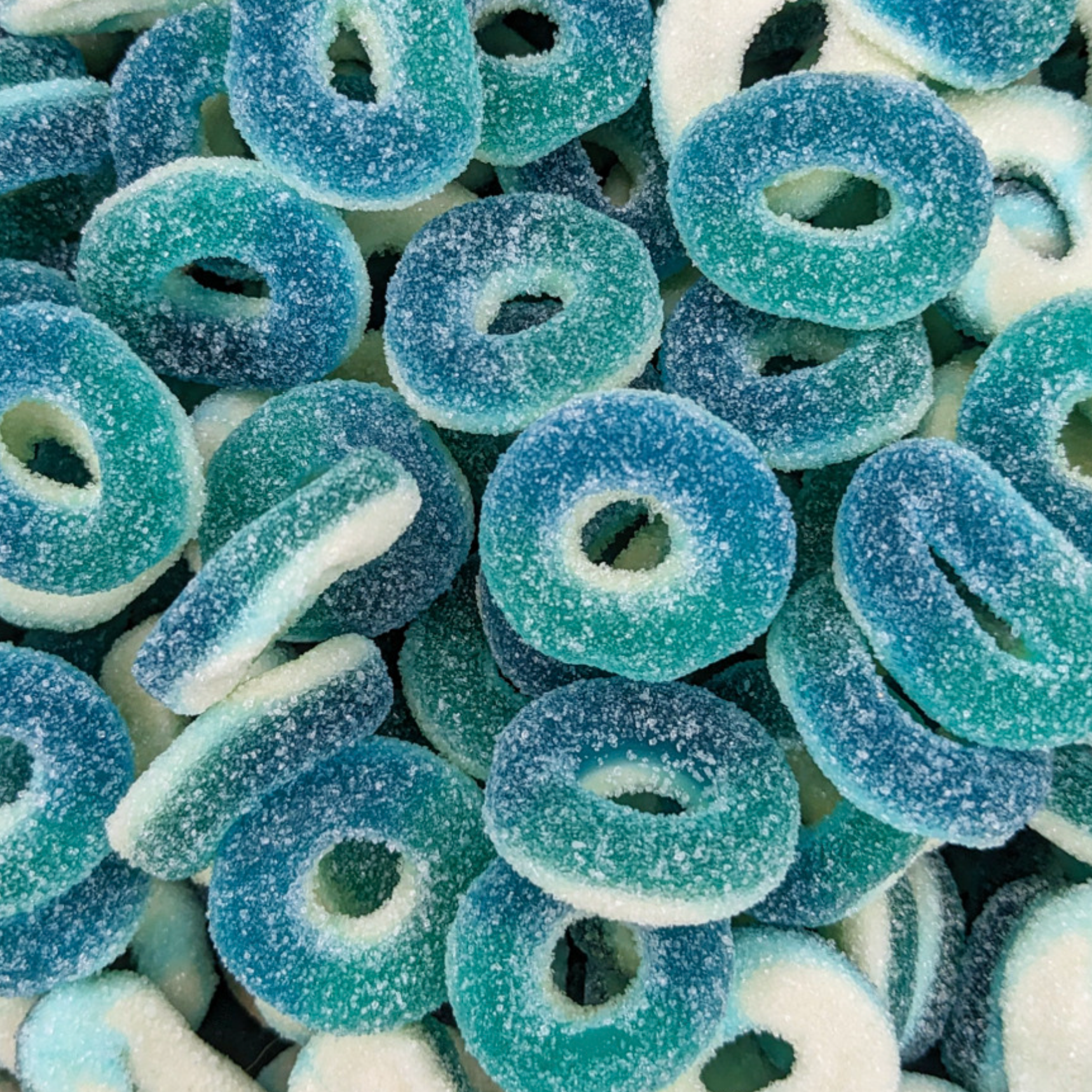 Fizzy Blue Raspberry Rings