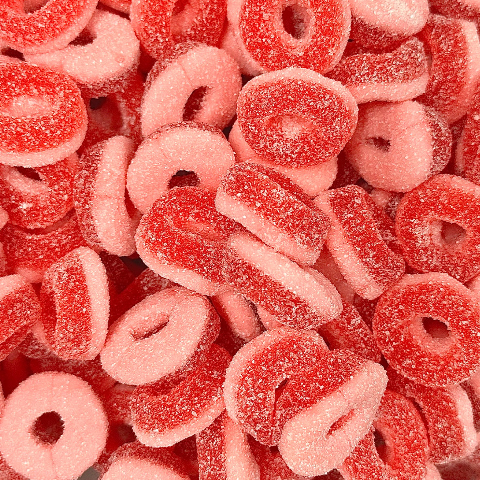 Fizzy Strawberry Rings
