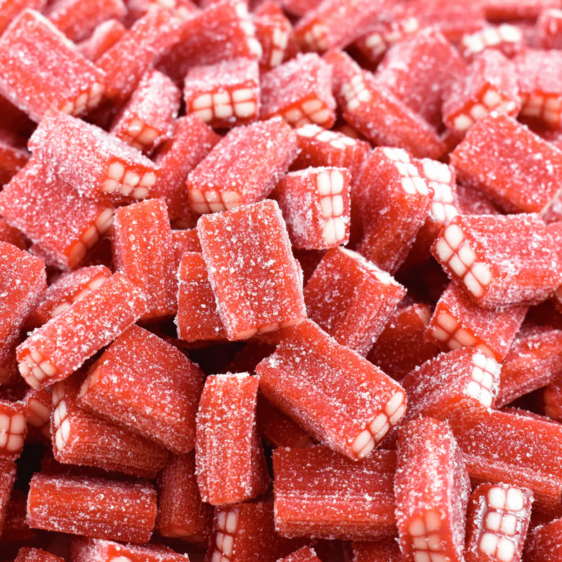 Fizzy Strawberry Bricks