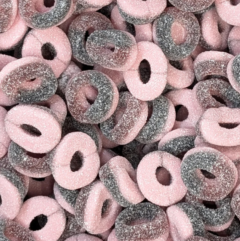 Fizzy Blackcurrant Rings